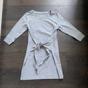Brand New Light Grey Longsleeve Tie Dress